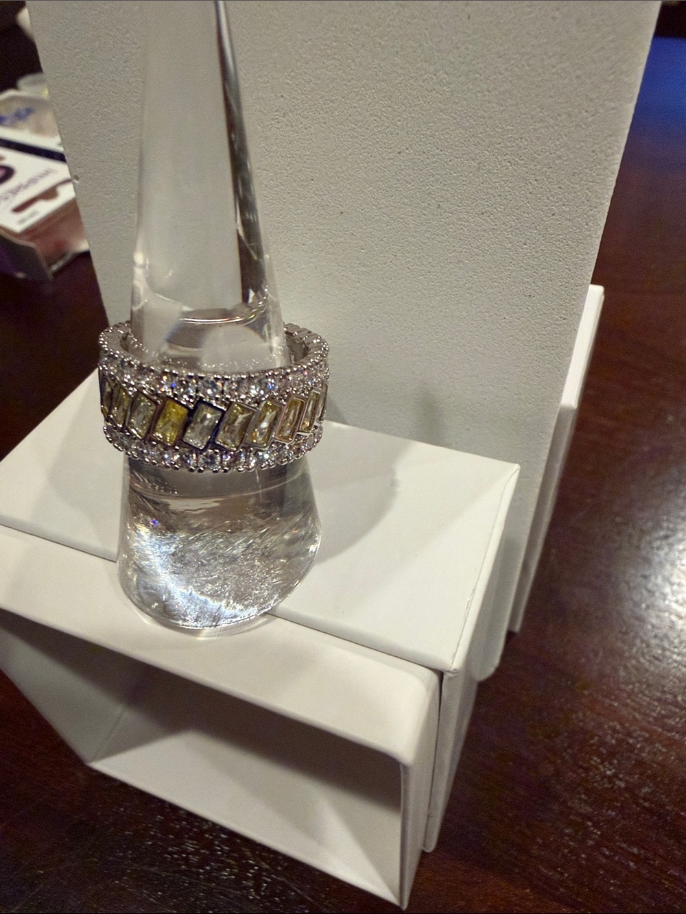 Lemon on Rhodium Band - Picture 3 of 3